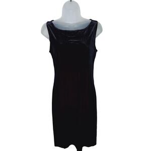 VTG 90s Velvet Dress Max Studio Small Iridescent Formal Whimsygoth Sleeveless